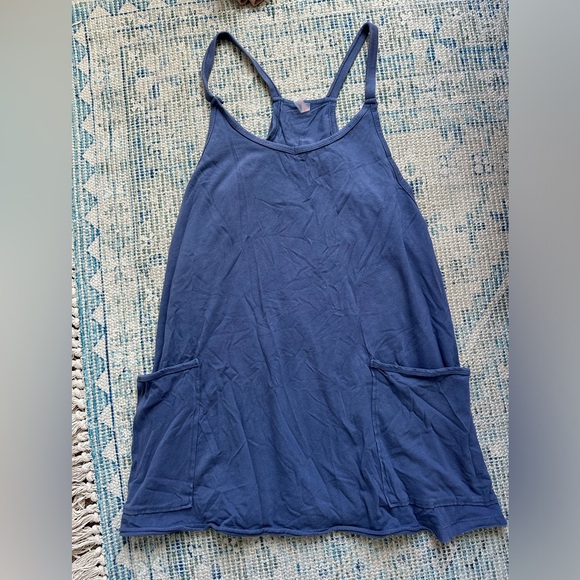 FP Movement by Free People Hot Shot Mini Dress, Blue Indigo, size small - Picture 2 of 3